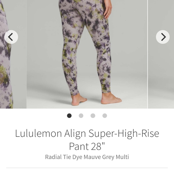 Lululemon Align HR Pant 28" Radiant tie dye - Picture 2 of 10